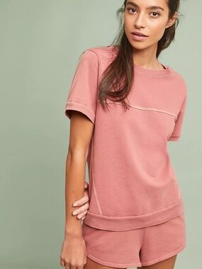 Anthropologie Sawyer Pullover MATE The Label Tshirt 100% Organic Cotton XS